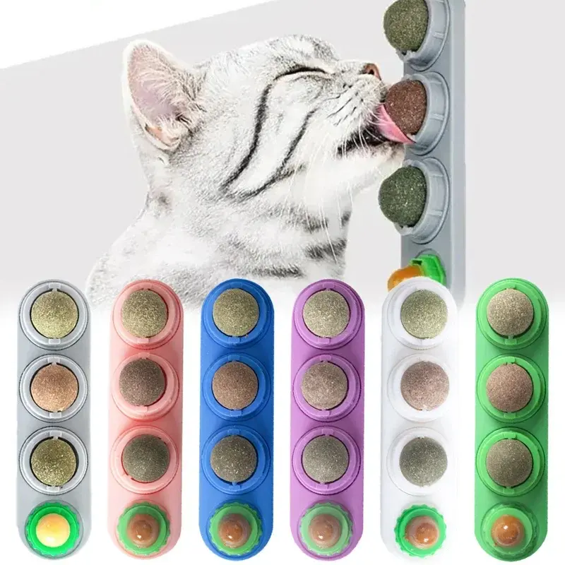 4-in-1 Rotating Catnip Silver Vine Ball Cat Toy - Edible Safe Material