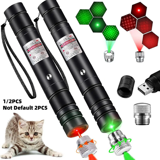 USB Rechargeable Pet Laser Toy, Laser Pointer with Low-Power Safe Design