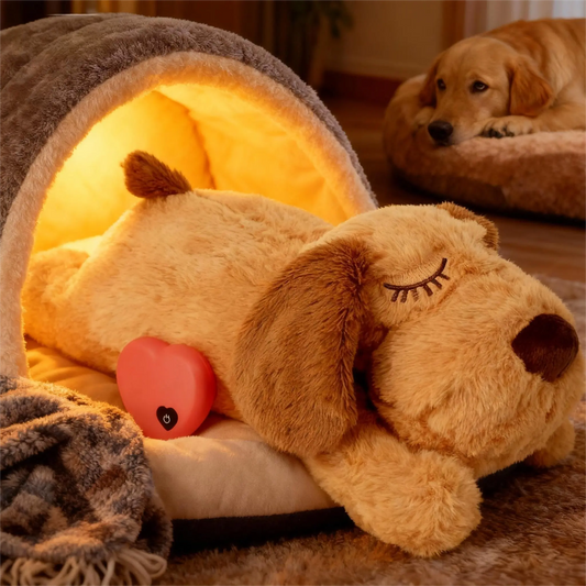 Durable Viral Calming Heartbeat Plush Toy for Dogs