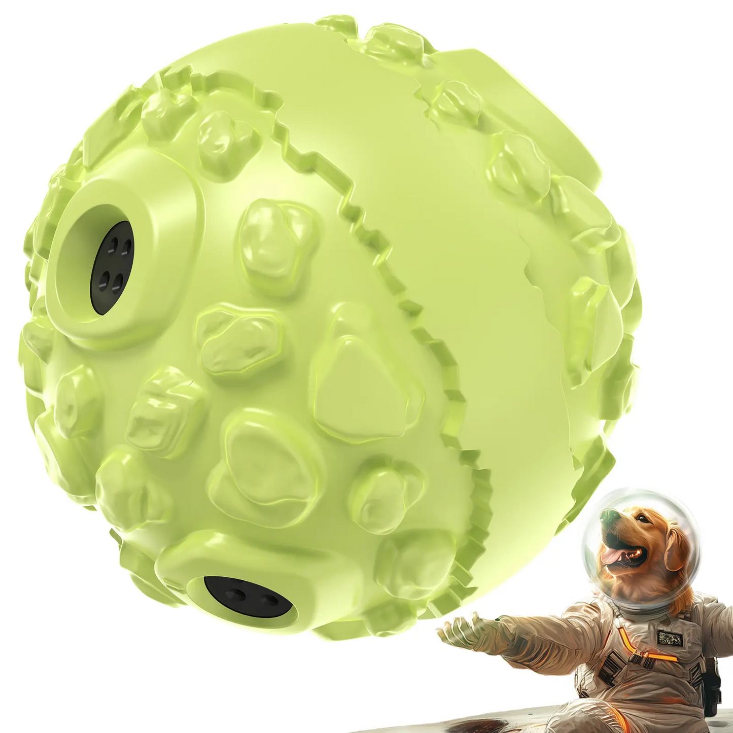 Dog Roll Wobble Giggle Ball, Chew Toy for Large Aggressive Chewers