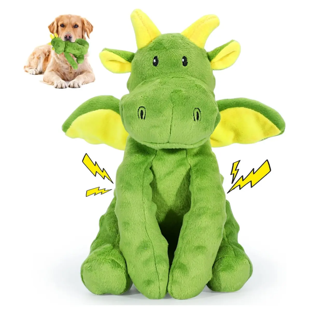 Squeaky Dog Toys Plush Dog Toy with Crinkle Paper Stuffed Durable Dog