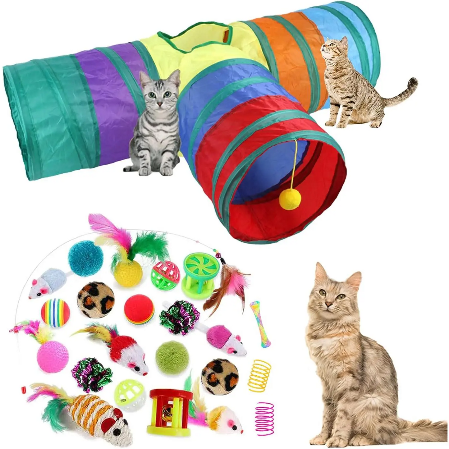 1Pcs 32Pcs Cat Toys Kitten Interactive Pet Toys Assortments