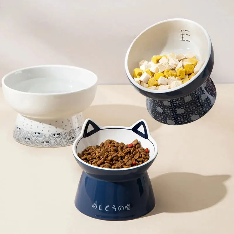 Ceramic cat bowl, impact resistant food bowl, dog bowl