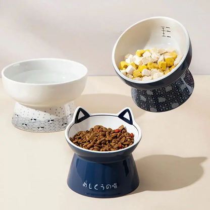 Ceramic cat bowl, impact resistant food bowl, dog bowl