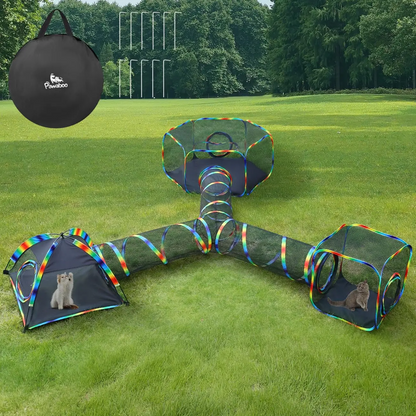 Outdoor Cat Enclosures for Cats Indoor, Patio Portable Mesh Cat Tent