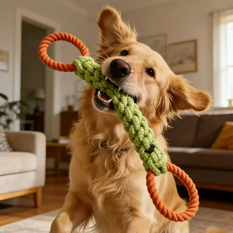 Large Durable Dog Knot Toy Chewy Interactive Tough Chewer