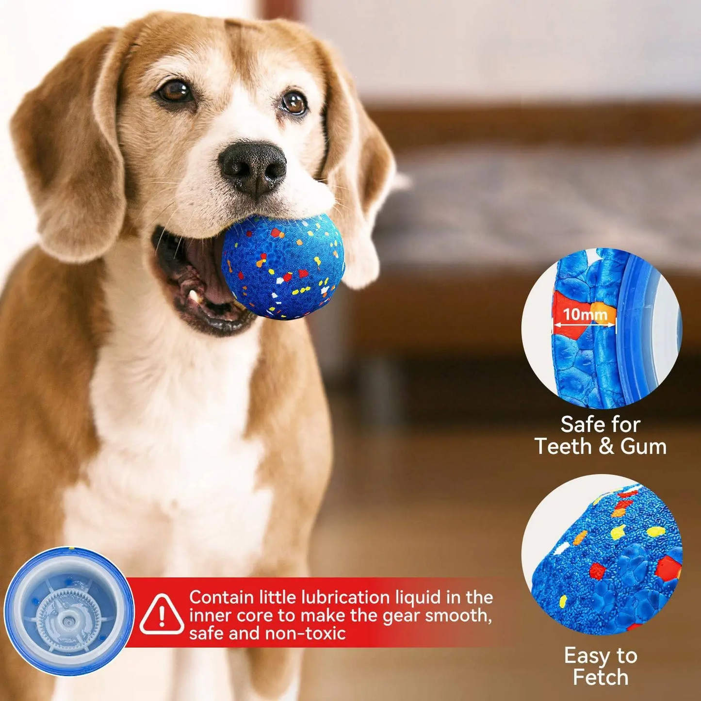 Intelligent Electric Bouncing Ball Toy for Dogs & Cats