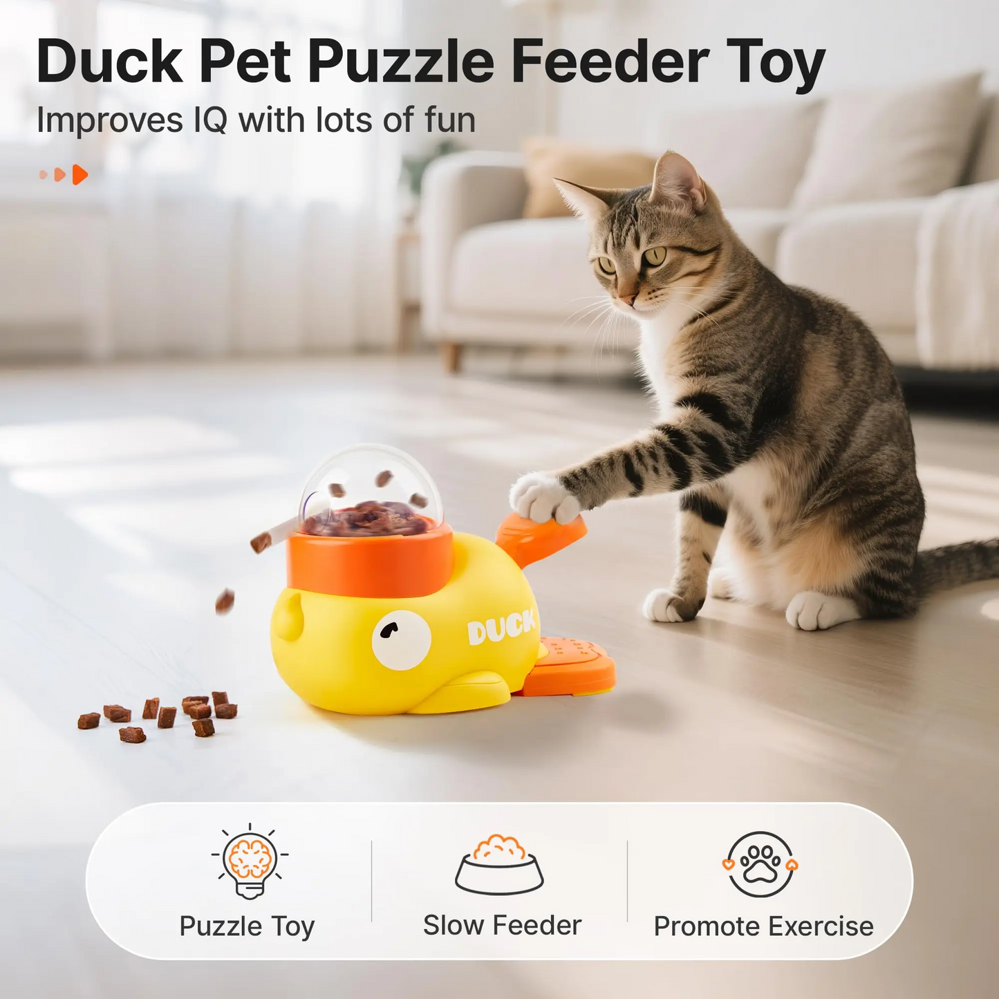 Potaroma Interactive Cat Puzzle Treat Dispenser Toy