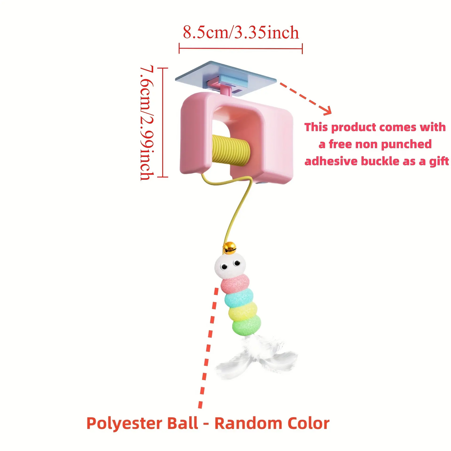 Automatic Cat Toy for Indoor Play, Self-Playing Interactive Ball