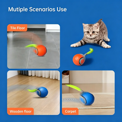 Pet cat and dog gifts-Smart Automatic Interactive Dog Smart Ball Toy