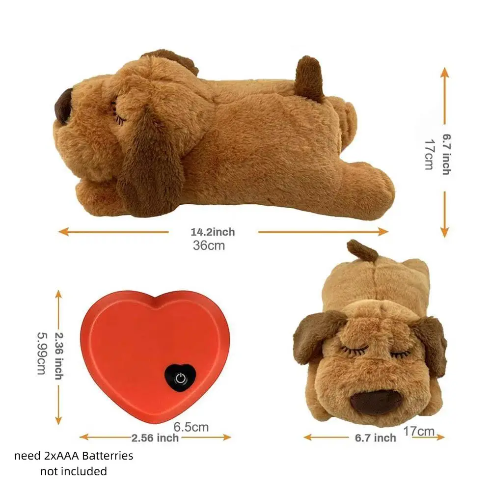 Durable Viral Calming Heartbeat Plush Toy for Dogs