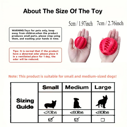 Interactive Dog Ball Toy with Treat Dispenser