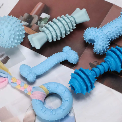 Puppy Teething Toys Cute Small Dog Toy for Small Dogs Light Blue
