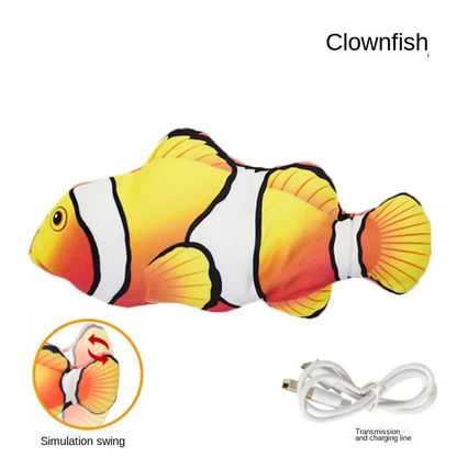 Electric Fish Toy USB Rechargeable Jumping Fish Cat Toy