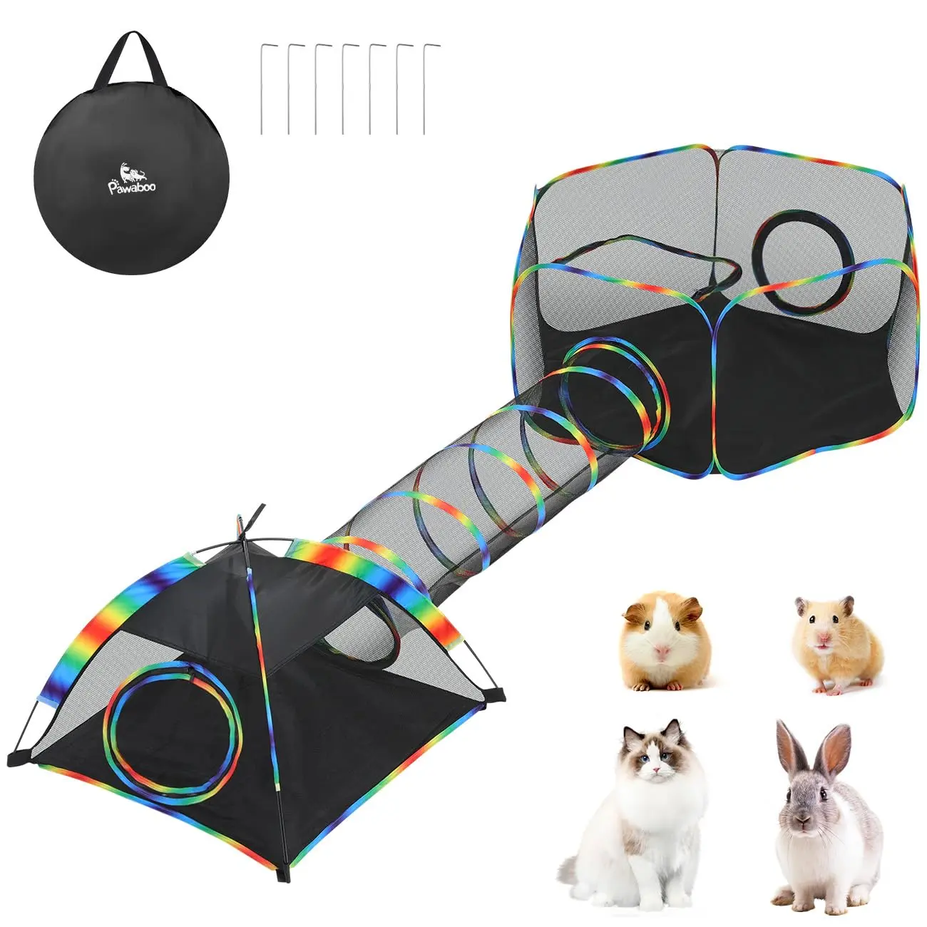 Outdoor Cat Enclosures for Cats Indoor, Patio Portable Mesh Cat Tent