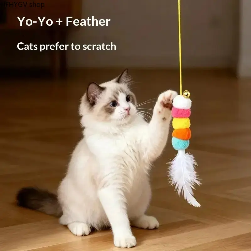 Door Mounted Automatic Cat Toy, Motion Activated Interactive Self-Playing Ball