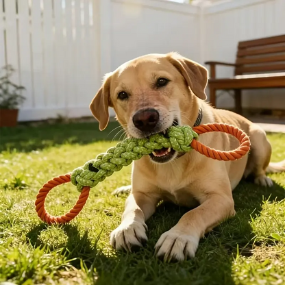 Large Durable Dog Knot Toy Chewy Interactive Tough Chewer
