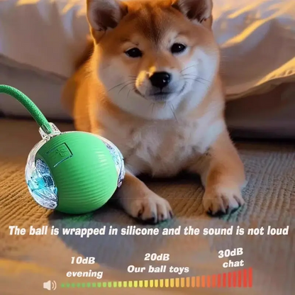 Interactive Tail-Equipped Cat Ball Chaser Toy, USB Rechargeable Motion-Activated Smart Pet