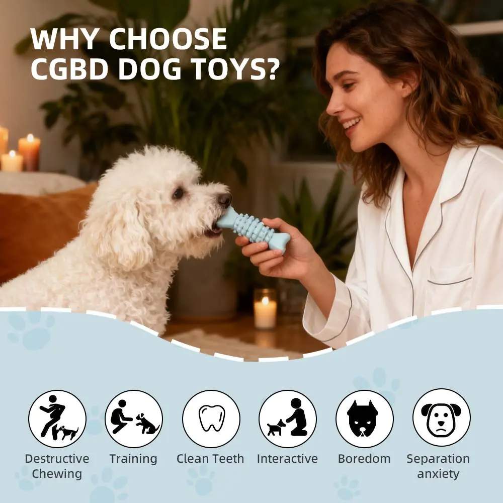 Puppy Teething Toys Cute Small Dog Toy for Small Dogs Light Blue