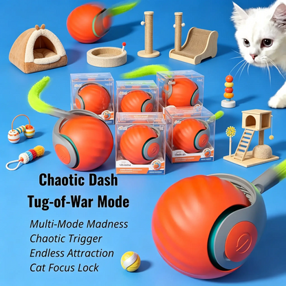 Pet cat and dog gifts-Smart Automatic Interactive Dog Smart Ball Toy