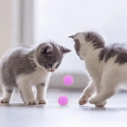 20pcs Soft Plush Balls for Cats, Kitten, Lightweight Interactive Toys