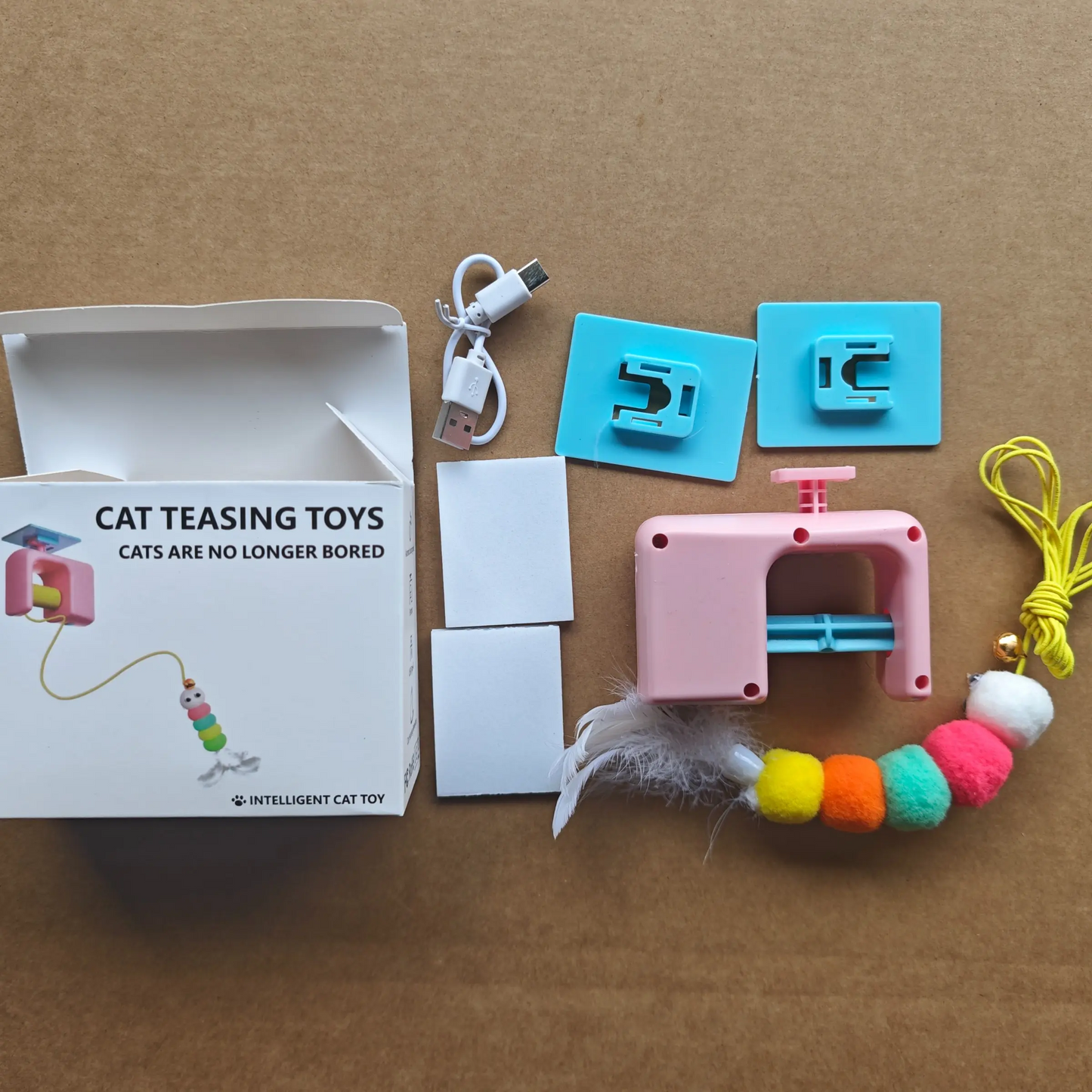 Automatic Cat Toy for Indoor Play, Self-Playing Interactive Ball