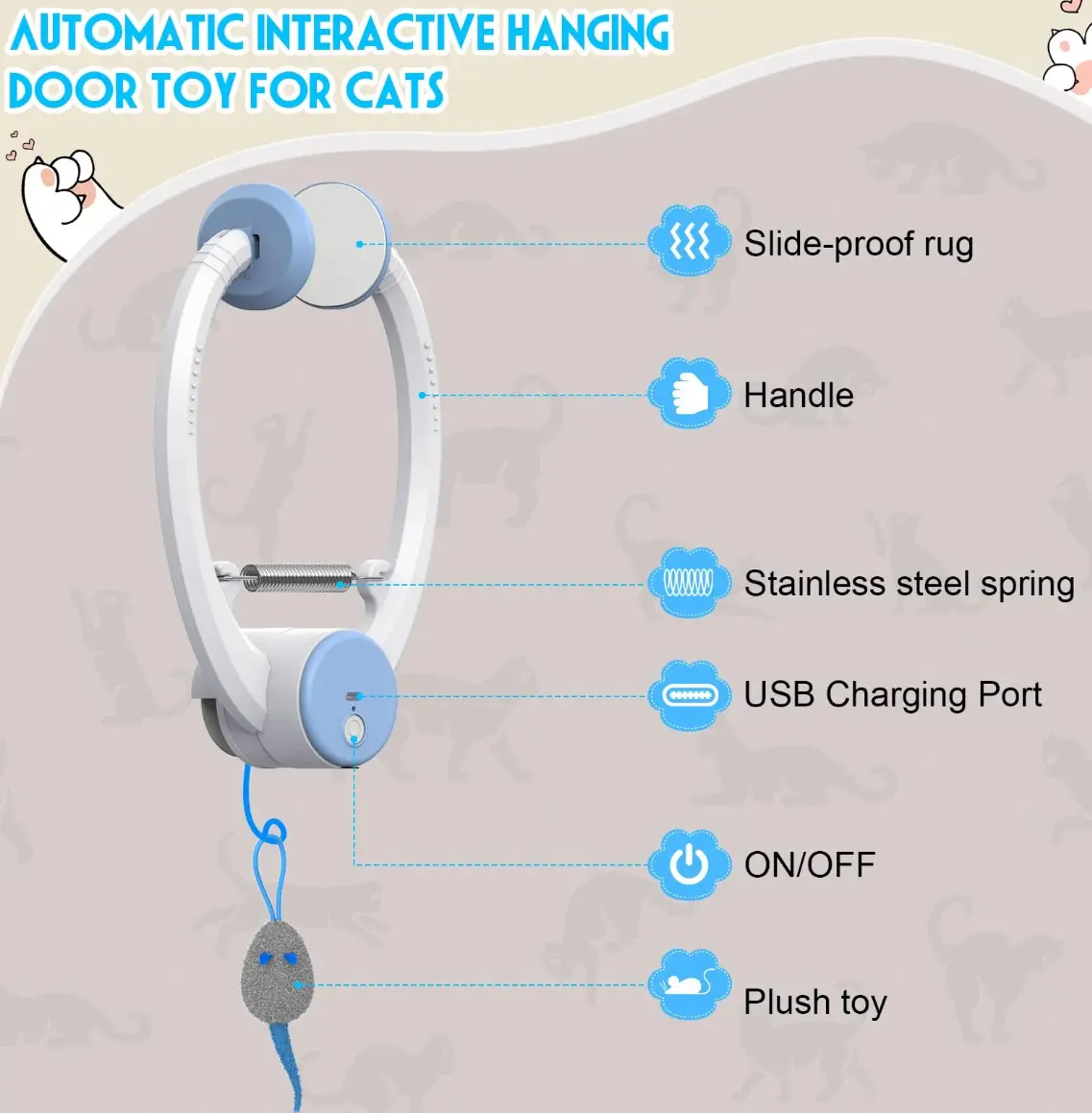Electric Cat Teaser with Interactive Pet Toy