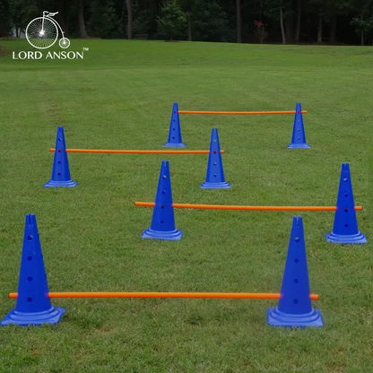 1Set/32Pc Professional-grade dog agility training set—covering obedience, agility, and retrieval training; includes 8 agility obstacles and 8 agility training poles.