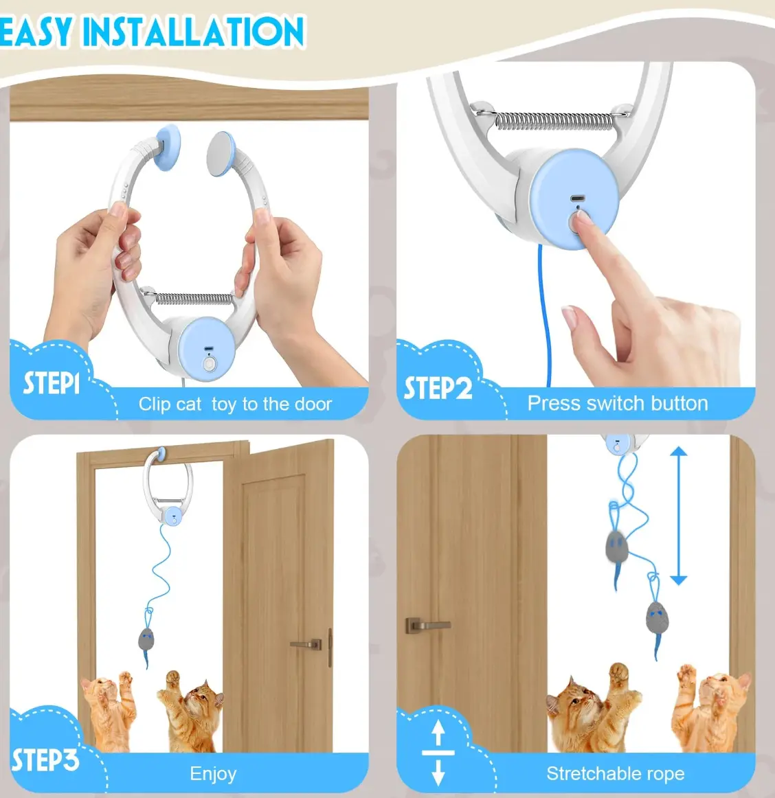 Electric Cat Teaser with Interactive Pet Toy