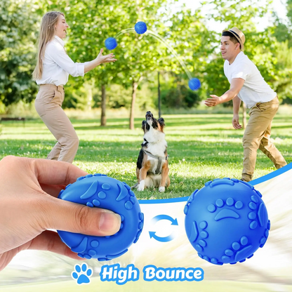 Indestructible Dog Chew Ball,Natural Latex Rubber Squeaky Ball Dog Lover And Dog Mom Love Toy