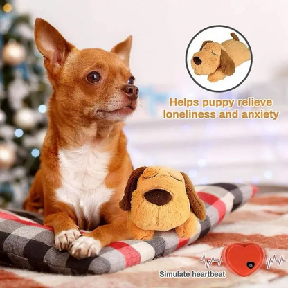 Durable Viral Calming Heartbeat Plush Toy for Dogs