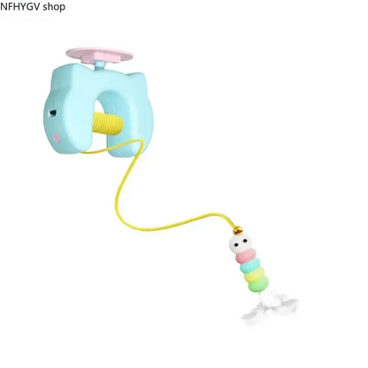 Door Mounted Automatic Cat Toy, Motion Activated Interactive Self-Playing Ball