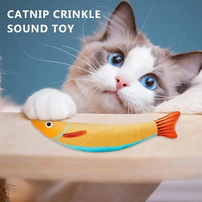 3 Packs of Cat Toys - Fish Shaped, Containing Catnip, Soft and Durable