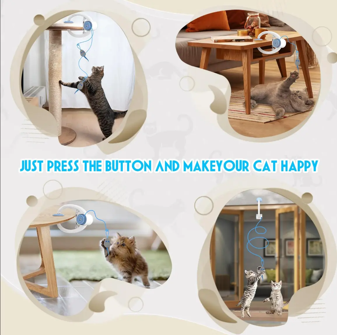 Electric Cat Teaser with Interactive Pet Toy
