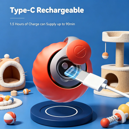 Pet cat and dog gifts-Smart Automatic Interactive Dog Smart Ball Toy