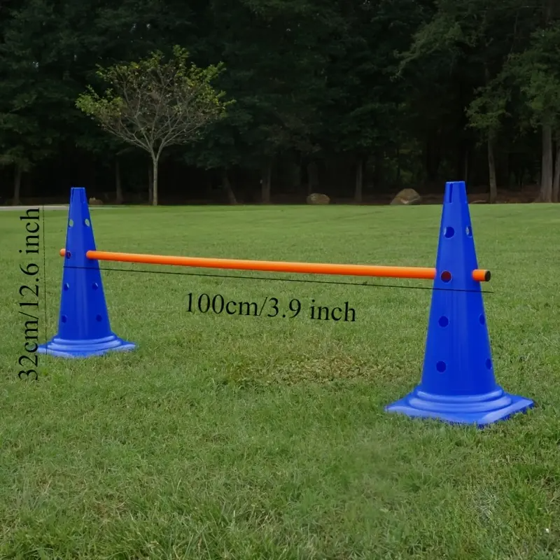1Set/32Pc Professional-grade dog agility training set—covering obedience, agility, and retrieval training; includes 8 agility obstacles and 8 agility training poles.