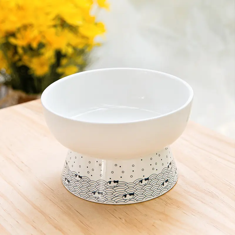 Ceramic cat bowl, impact resistant food bowl, dog bowl