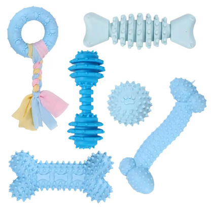 Puppy Teething Toys Cute Small Dog Toy for Small Dogs Light Blue
