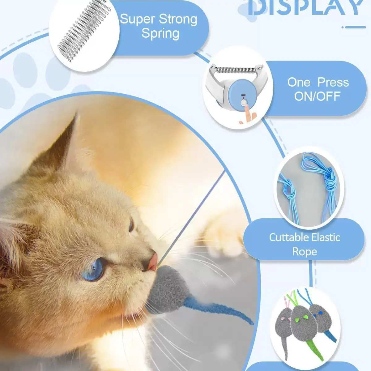 Electric Cat Teaser with Interactive Pet Toy
