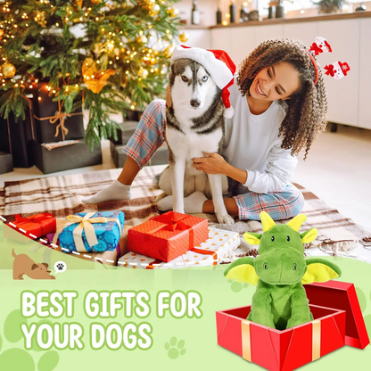 Squeaky Dog Toys Plush Dog Toy with Crinkle Paper Stuffed Durable Dog