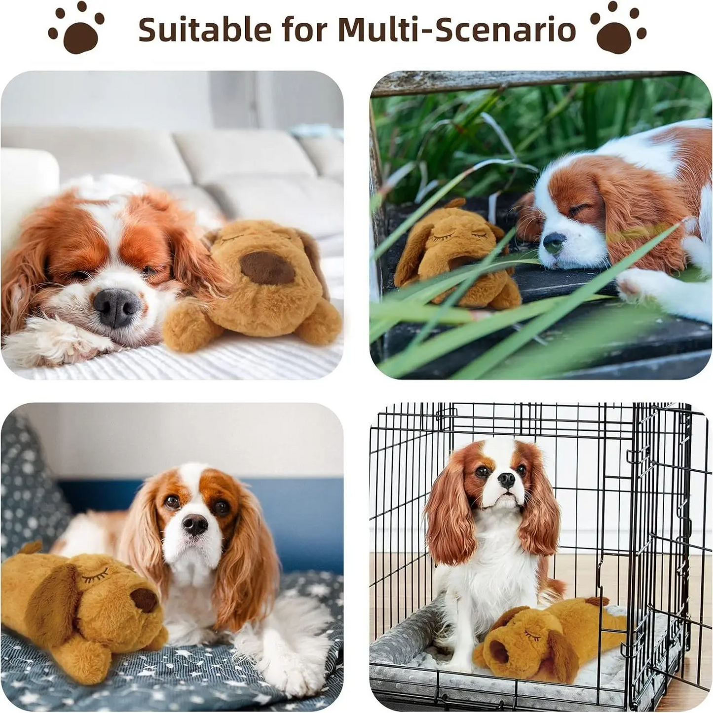 Durable Viral Calming Heartbeat Plush Toy for Dogs
