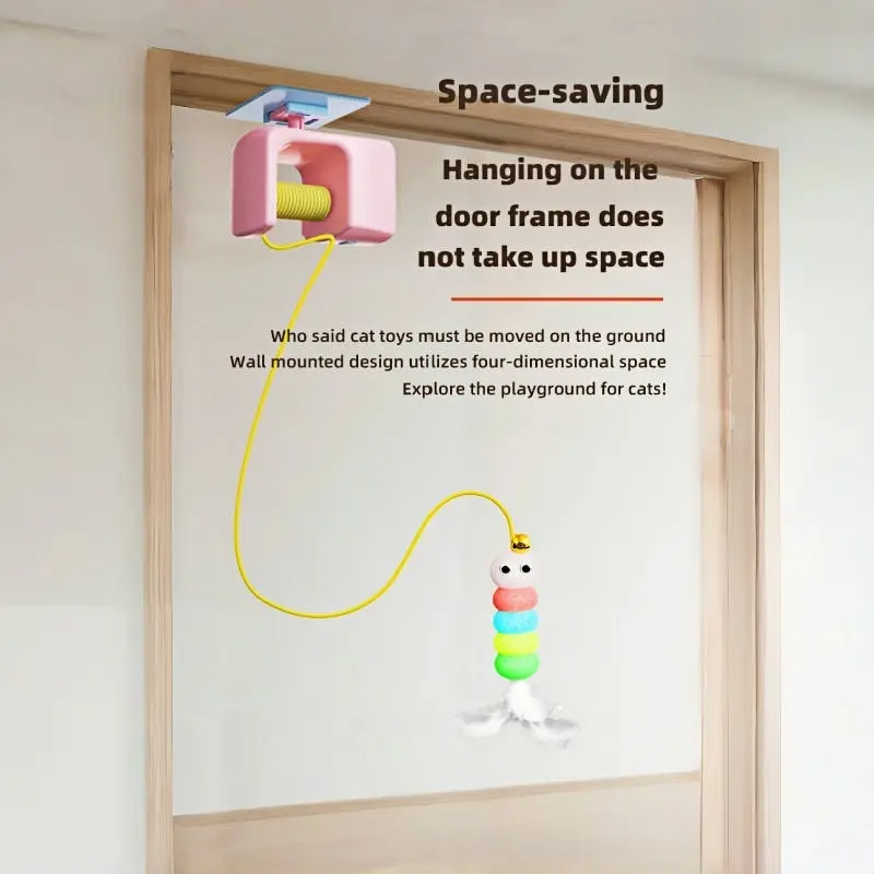 Automatic Cat Toy for Indoor Play, Self-Playing Interactive Ball