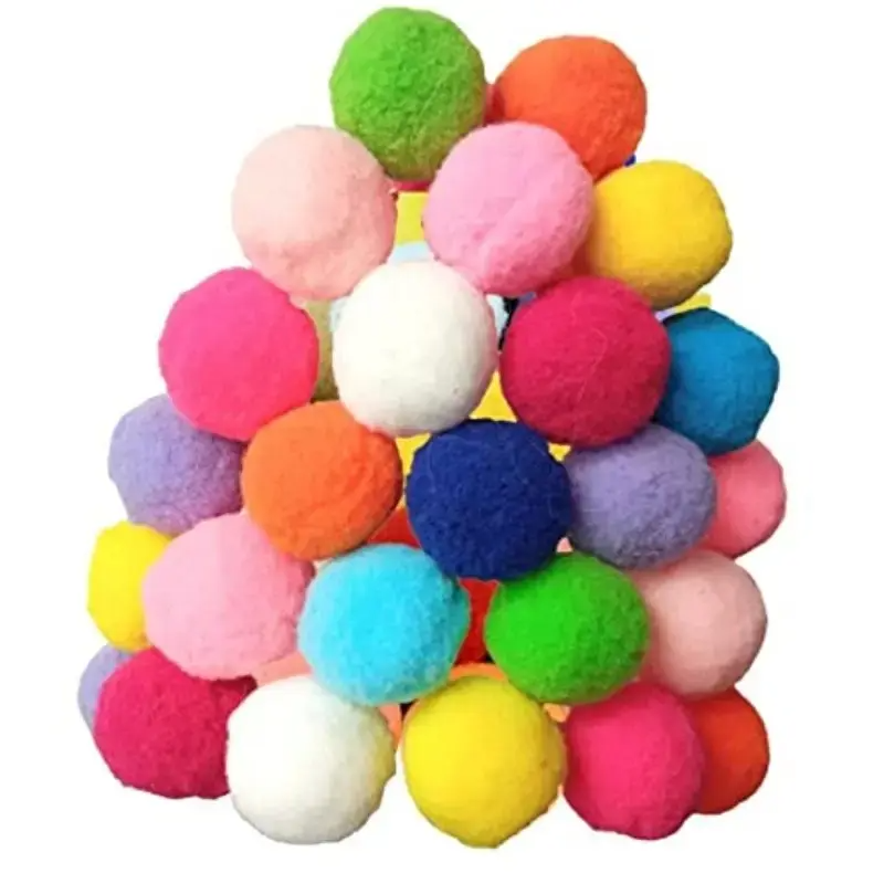 20pcs Soft Plush Balls for Cats, Kitten, Lightweight Interactive Toys